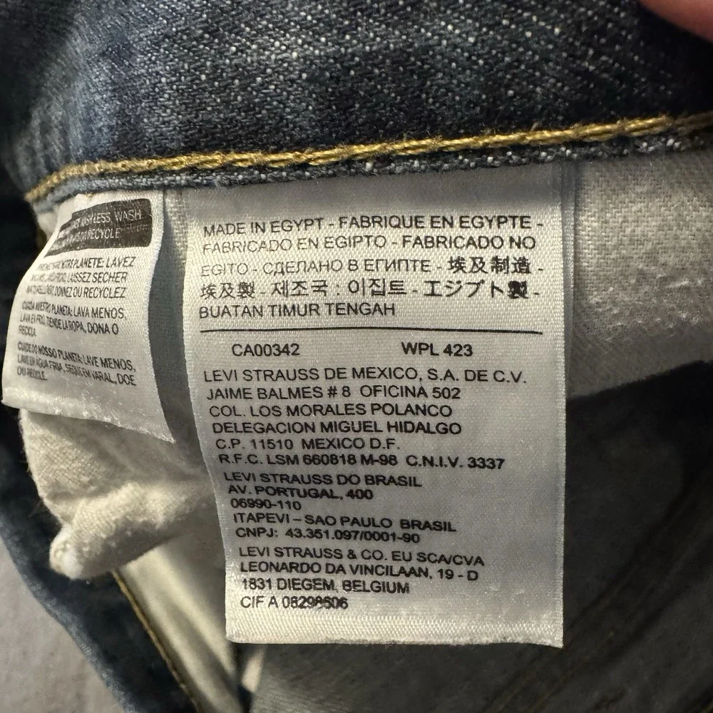 Levi's 505 Regular Fit Men's Jeans 38x30 100%‎ Cotton Blue ***See Description***